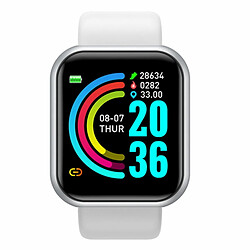 Acheter Montre iWear M8 Smart & Fit avec Full Touch 1,3'' IPS Contrôle multimédia / HR / Tension artérielle / Social White