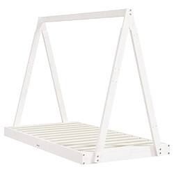 Avis Maison Chic Lit simple Cadre de lit pour enfant,Lit d'Enfant Moderne blanc 80x160 cm bois de pin massif -MN53953