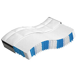 vidaXL Matelas à ressorts ensachés moyen plus 100x200 cm