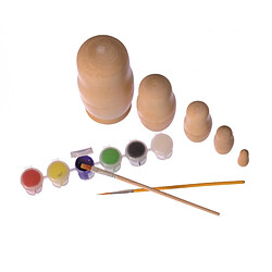 Egmont Toys Matrioshka en bois a peindre