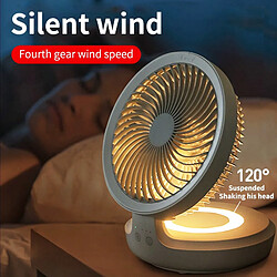 Acheter Universal Ventilateur portable sans fil à montage mural 4 000 mAh Super Second Silent Silent Ventilator avec mini-ventilateur à secouer la tête