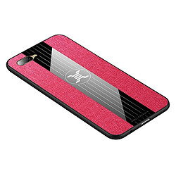 Wewoo Coque Souple Pour OPPO K1 / R15X XINLI tissu de couture Shieldproof TPU Housse de protection Rouge