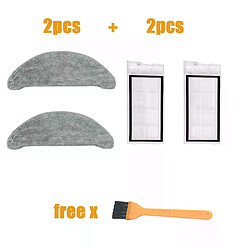 Acheter Accessoires de filtre pour xiaomi Roidmi eve plus, chiffon de nettoyage lavable, sac à poussière de rechange, chiffon xiomi, vente de paquet