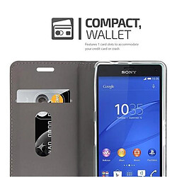 Acheter Cadorabo Coque Sony Xperia Z3 COMPACT Etui en Gris