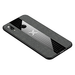 Wewoo Coque Souple Pour Huawei P20 lite XINLI Tissu de couture Antichoc TPU Housse de protection Gris