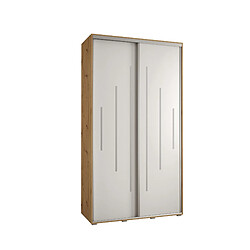 Abiks Meble Armoire Davos 12 À Portes Coulissantes 235,2/130/45 2 Portes