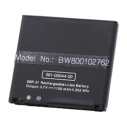 Vhbw Batterie LI-ION 1050mAh pour GARMIN-Asus Nüvifone A50, Nuvifone A50, GarminFone, Garmin Fone, 01000846 remplace SBP-21, 361-00044-00