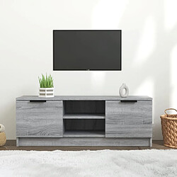 vidaXL Meuble TV Sonoma gris 102x35x36,5 cm Bois d'ingénierie