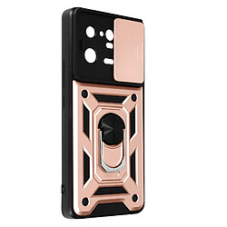 Avizar Coque pour Xiaomi 13 Pro avec Cache caméra et Bague Support Vidéo Rose Gold