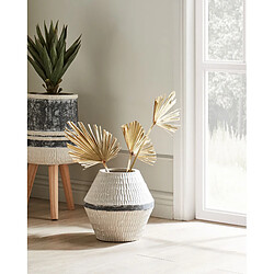 Beliani Vase à fleurs ARUNCUS Céramique 30 cm Beige