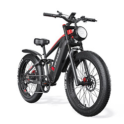 Avis TIFGALOP Vélo électrique pneu tout-terrain de 26 pouces, moteur 48V2000W, suspension complète et batterie 48V 22AH avec freins à disque Ebike à 7 vitesses