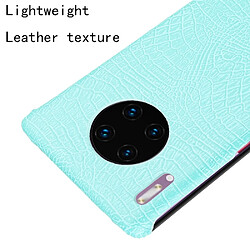 Wewoo Coque Rigide Pour Huawei Mate 30 Pro Antichoc Crocodile Texture PC + PU Case Vert clair pas cher