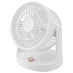 Avis JJBRDZ Fan 620002 Ventilateur de Bureau de Bureau, USB Secouant la Tête Mini Ventilateur Électrique Silencieux Portatif de Grand Vent pour le Bureau (Blanc)