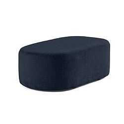 Bestmobilier Miro - pouf en velours texturé