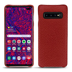 Coque cuir Samsung Galaxy S10 5G - Coque arrière - Tomate ( Pantone #a61715 ) - NOREVE