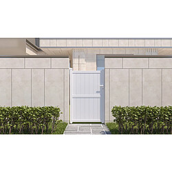 Habitat Et Jardin Portillon aluminium Lola - 101.2 x 155.9 cm - Blanc