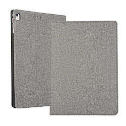 Wewoo Housse Étui Coque Etui de protection en TPU pour iPad 10.2 Voltage Craft Cloth avec support Gris