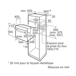 Avis Four intégrable 66l 60cm a ecoclean noir - hbf133ba0 - BOSCH