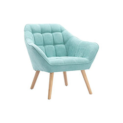 Avis Vente-Unique Fauteuil en tissu vert d'eau CASERTA