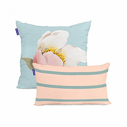 Happy Friday Set de housses de coussin HappyFriday Spring blossom Multicouleur 2 Pièces