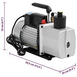 vidaXL Pompe à vide double étage 100 l / min pas cher