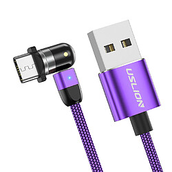 Avis 540 Câble USB De Charge Magnétique 360180 Violet 1m Type-C