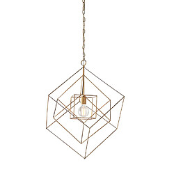 Lumière Suspension Plafonnier Feuille d'Or Antique