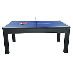 Avis Vente-Unique Table transformable noire - Billard & Ping-pong - L182 x l102 x H80 cm - SOUSA