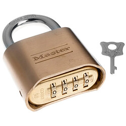 Master Lock 175EURD Cadenas finition laiton a combi 51 mm