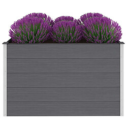 vidaXL Lit surélevé de jardin WPC 150x100x91 cm Gris