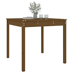 Acheter Maison Chic Table de jardin | Table d'extérieur marron miel 82,5x82,5x76 cm bois massif de pin -GKD96019