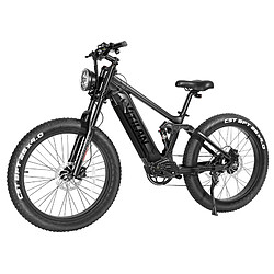 Vitilan T7 Vélo électrique de montagne, 26 * 4,0 pouces CST Fat Tires 750W Moteur Bafang Batterie 48V 20Ah - Noir