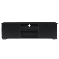 Avis Helloshop26 Meuble TV buffets bas téléviseur armoire 120 cm MDF noir 03_0002868