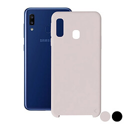 Totalcadeau Coque de protection compatible Samsung Galaxy A20 en silicone Couleur - Noir pas cher