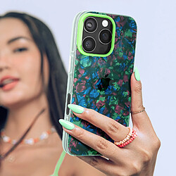 Avizar Coque pour iPhone 16 Pro Max Antichoc Souple Tutti Frutti Vert pas cher