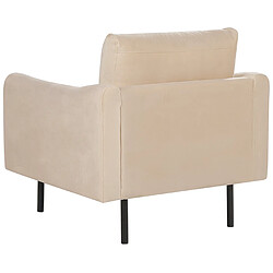 Acheter Beliani Fauteuil VINTERBRO Velours Beige