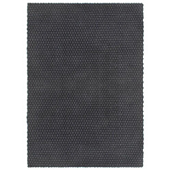 vidaXL Tapis rectangulaire Anthracite 120x180 cm Coton