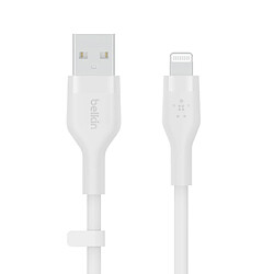 Belkin Câble USB-A vers Lightning Silicon 1m Blanc