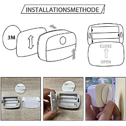 Universal [2 pièces] Capteur de mouvement lumière blanche chaude, veilleuse bâton, lumière d'armoire, capteur de lumière marche/arrêt automatique chambre, (blanc)