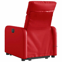 Acheter Maison Chic Fauteuil Relax pour salon, Fauteuil inclinable de massage Rouge Similicuir -GKD85286