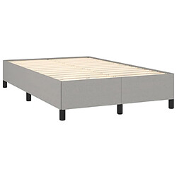 Avis Maison Chic Lit adulte- Lit + matelas,Sommier à lattes de lit et matelas gris clair 120x190 cm tissu -GKD25474