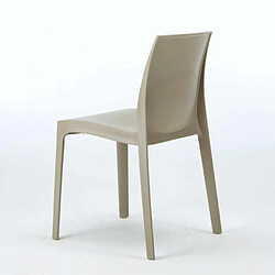 Acheter 22 Chaises Rome Grand Soleil en polypropylène empilables pour bar et café, Couleur: Beige