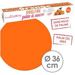 Scrapcooking Pâte à sucre en rouleau orange Ø 36 cm - 430 g pas cher