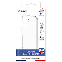 Avis Muvit Coque de Protection pour Samsung Galaxy A15 4G/5G Renforcée 2M Recyclée Transparent