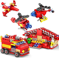 Wewoo Jeu construction DIY 16 en 1 ensembles de blocs de de caserne de pompiers Compatible City Firefighter Éducatifs Briques de jouets, tranche d'âge: 6 ans ci-dessus