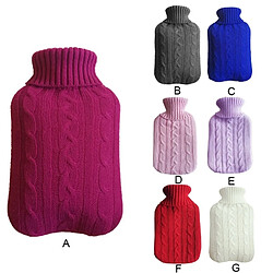 Acheter Wewoo Bouillotte Couvre-tricot de couleur unie pour bouteille d'eau chaude sans Sac de velours à rempli tiède et ours écharpe violet