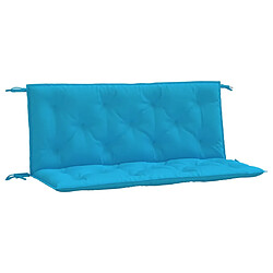 vidaXL Coussins de banc de jardin lot de 2 bleu clair tissu Oxford