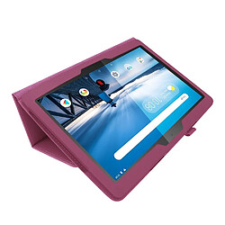 Acheter Etui en PU support de litchi violet pour votre Lenovo Tab M10 TB-X605F