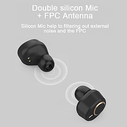 Universal Écouteurs Bluetooth Sport IPX4 Lampe Touch Button Écouteurs Bouchons d'oreille Écouteurs Bluetooth avec boîtier de recharge