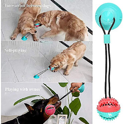 Jouets à mâcher pour chien avec ventouse, jouet multifonctionnel pour chien avec corde élastique, balle à mâcher pour chien pour le sol en bois et les murs en carrelage.